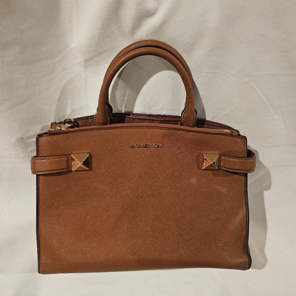 Michael Kors Light Brown Satual Leather Purse
